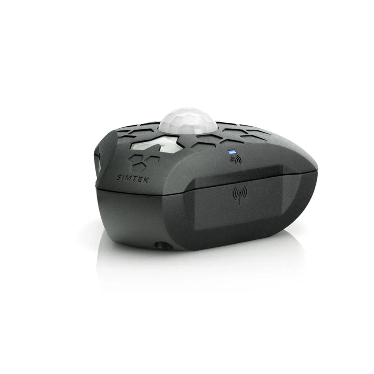 Simtek BLK-SIMTEK-22 3.66" x 3.26" x 1.48" Black Wireless Security Sensor with Cellular Motion and Light Alerts