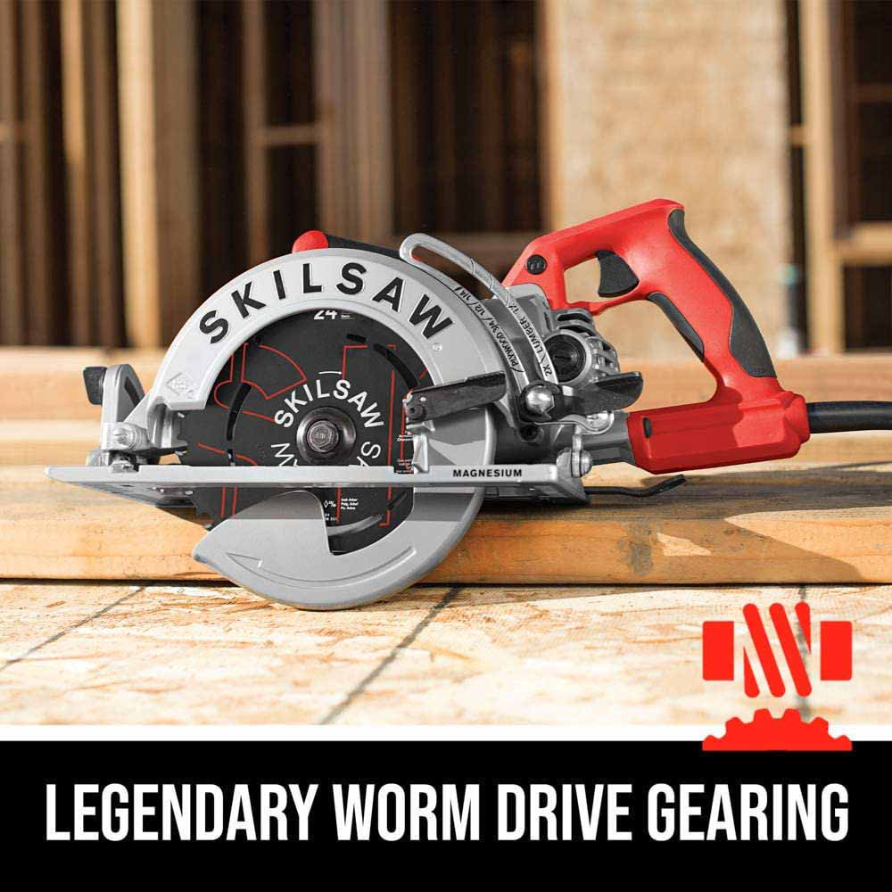 Skil SPT77WML-01 7-1/4” Lightweight Magnesium Worm Drive Saw - 4