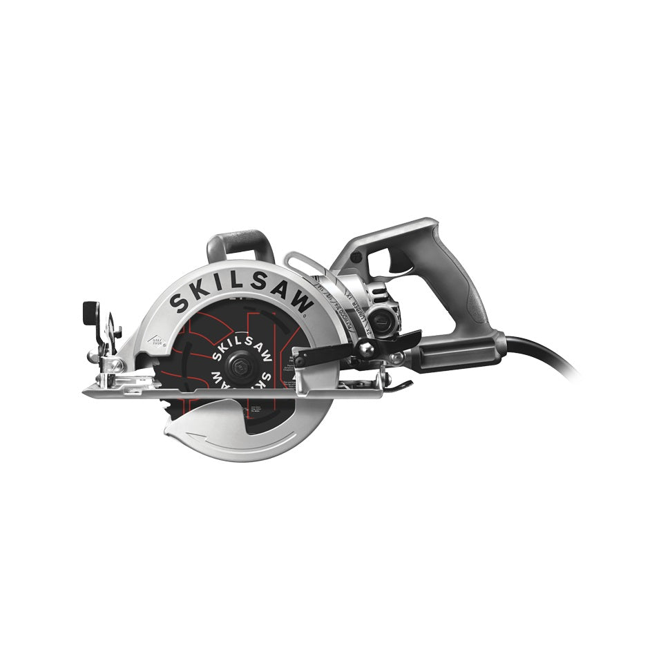 Skilsaw SPT77W-01 7-1/4" Worm Drive Circular Saw, Include 24 Tooth Carbide Tip Blade