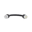 Southwire 100079 Power Cord Adapter T-Slot, Nema Female 5-20 20A 125V To Male U-ground 5-15 15A 125V
