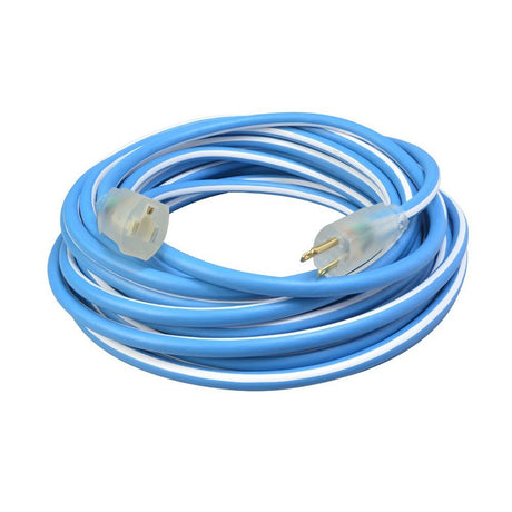 Southwire 1438SW0061 14/3 50' SJEOW Blue/White Cold Supreme Extension Cord
