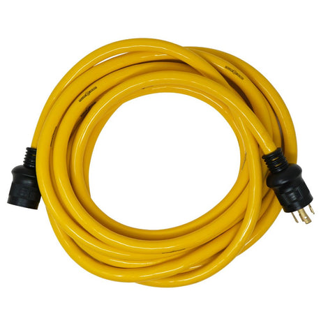 Southwire 1493 25' 10/4 Gauge Heavy-Duty STW 30A/250V Generator Power Cord, Yellow Color