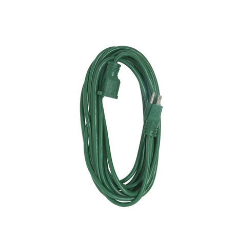 Southwire 160001 20' 16/3 Gauge SJTW Outdoor Light-Duty Extension Cord, Green Color