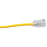 Southwire 1688SW0002 12/3 50' SJEOOW Yellow Polar/Solar Extension Cord - 3