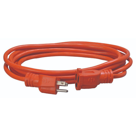 Southwire 2305SW8803 15' Medium-Duty General Purpose Extension Cord, 16/3 Gauge SJTW, Orange Color