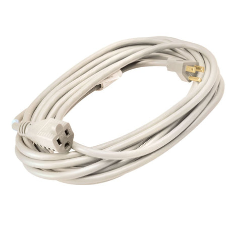 Southwire 23528801 20' 16/3 Gauge SJTW Outdoor Light-Duty Extension Cord, White Color