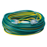 Southwire 2549SW0052 12/3 100' SJTW Green/Yellow Extension Cord with Lighted End