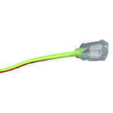Southwire 2549SW0054 12/3 100' SJTW Green/Red Extension Cord with Lighted End - 2