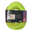 Southwire 26480054 50' Extension Cord, 10/3 Gauge SJTW, Lime Green/Red Color, Low Energy