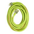 Southwire 26490054 100' Extension Cord, 10/3 Gauge SJTW, Lime Green/Red Color, Low Energy