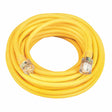 Southwire 2688SW0002 10/3 50' SJTW Yellow Extension Cord with Lighted End
