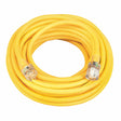 Southwire 2688SW0002 10/3 50' SJTW Yellow Extension Cord with Lighted End