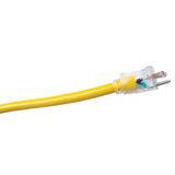 Southwire 3482SW8802 12/3 2' SEOW Yellow Polar/Solar Extension Cord Trisource - 5