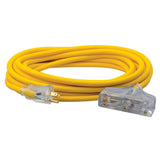 Southwire 3487SW0002 12/3 25' SJEOOW Yellow Polar/Solar Trisource Extension Cord