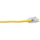 Southwire 3487SW0002 12/3 25' SJEOOW Yellow Polar/Solar Trisource Extension Cord - 3