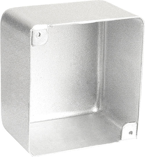 Garvin 52171-BLNK 4"x2-1/8" Square Blank Junction Box, No Knockouts