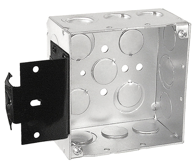 Garvin 52171-MS 4"x2-1/8" Square Junction Box w/Metal Stud Bracket