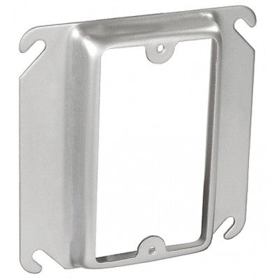 Garvin 52C14-5/8 4" Square 5/8" 1-Gang Raised Device Ring