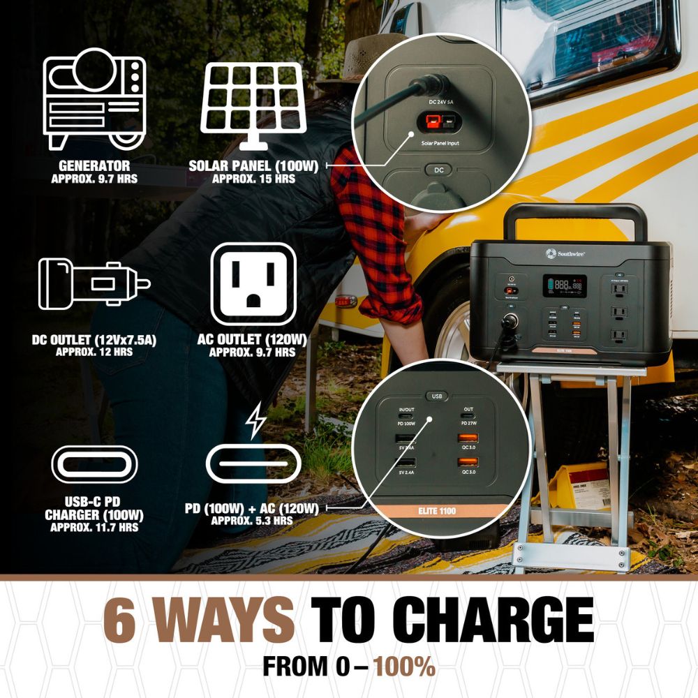 Southwire 53253 Elite 1100 Series Portable Power Station - 8