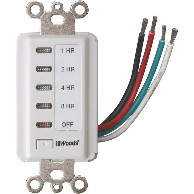 Southwire 59013WD In-Wall 8-Hour Countdown Timer Switch White
