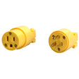 Southwire 59850000 15A/125V NEMA 5-15R YELLOW VINYL STRAIGHT BLADE FEMALE PLUG