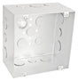 Garvin 6350-S 6"x3-1/2" Square Junction Box w/1/2 & 3/4" Knockout