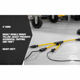 Southwire 90198802 2ft 12/3 STW 15Amp "W" Adapter 3 Way (Yellow) U Ground - 4