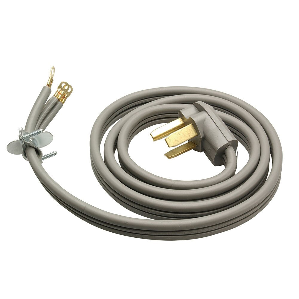 Southwire 9126SW8809 10/3 SRDT 30A Dryer 6' Gray Flat Cord with NEMA 10-30 Plug - 2