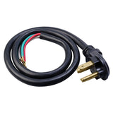 Southwire 9154SW8808 10/4 SRDT 30A Dryer 4' Black Round Cord with NEMA 14-30 Plug
