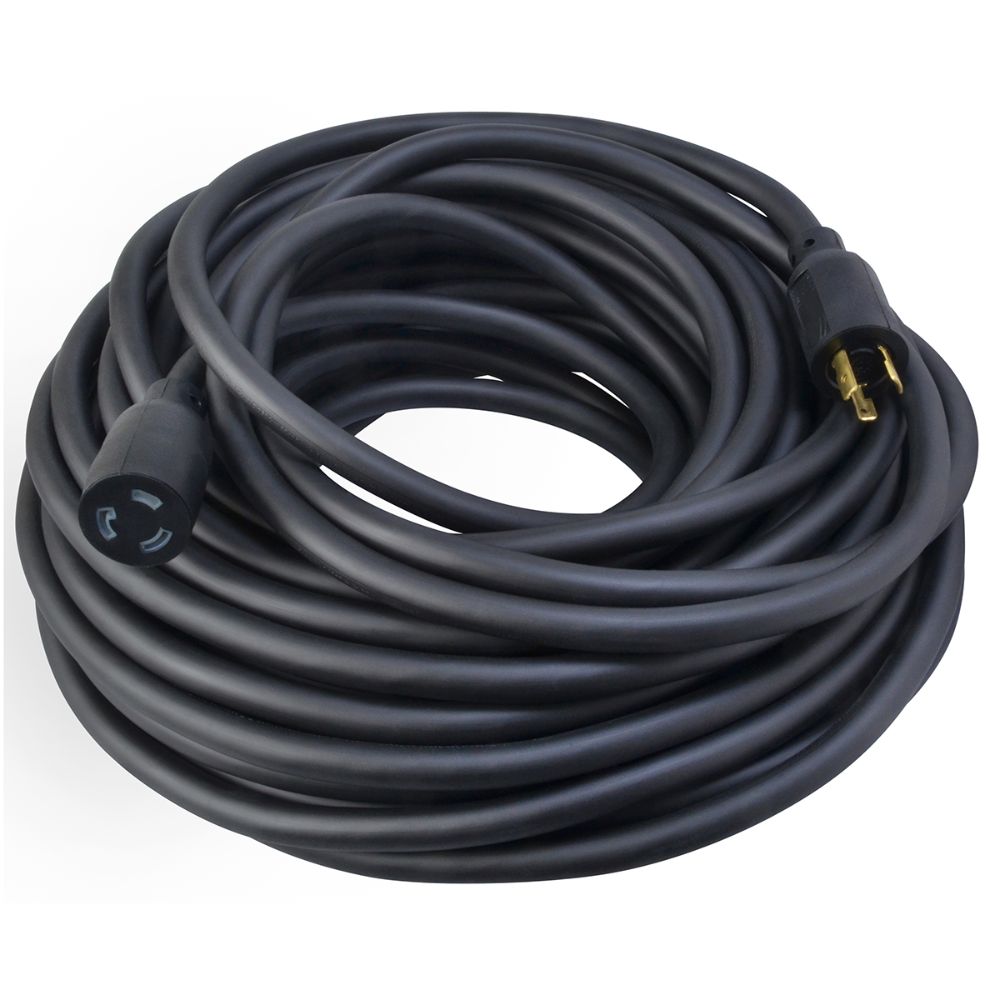 Southwire 92390008 100' Twist Lock Extension Cord, 12/3 Gauge SEOOW, Black Color