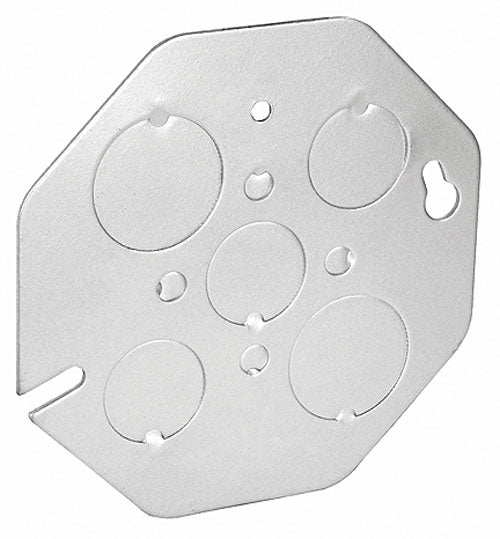 Garvin CBP Octagon Concrete Box Cover, (3) 1/2" & (2) 3/4" Knockout