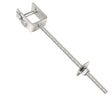 Garvin FB Utility Service Drop Steel Forkbolt Bracket, 12" Threaded