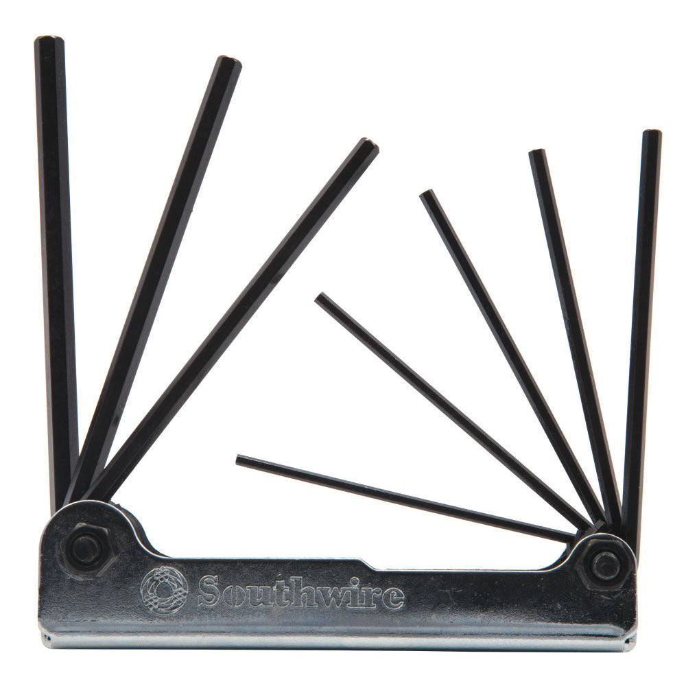 Southwire  HEX-8 8-Piece Steel Body Folding Hex Key Set 3/32" - 1/4"