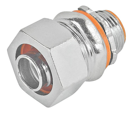 Garvin LTC-250 2-1/2" Zinc Plated Liquid Tight Straight Connector