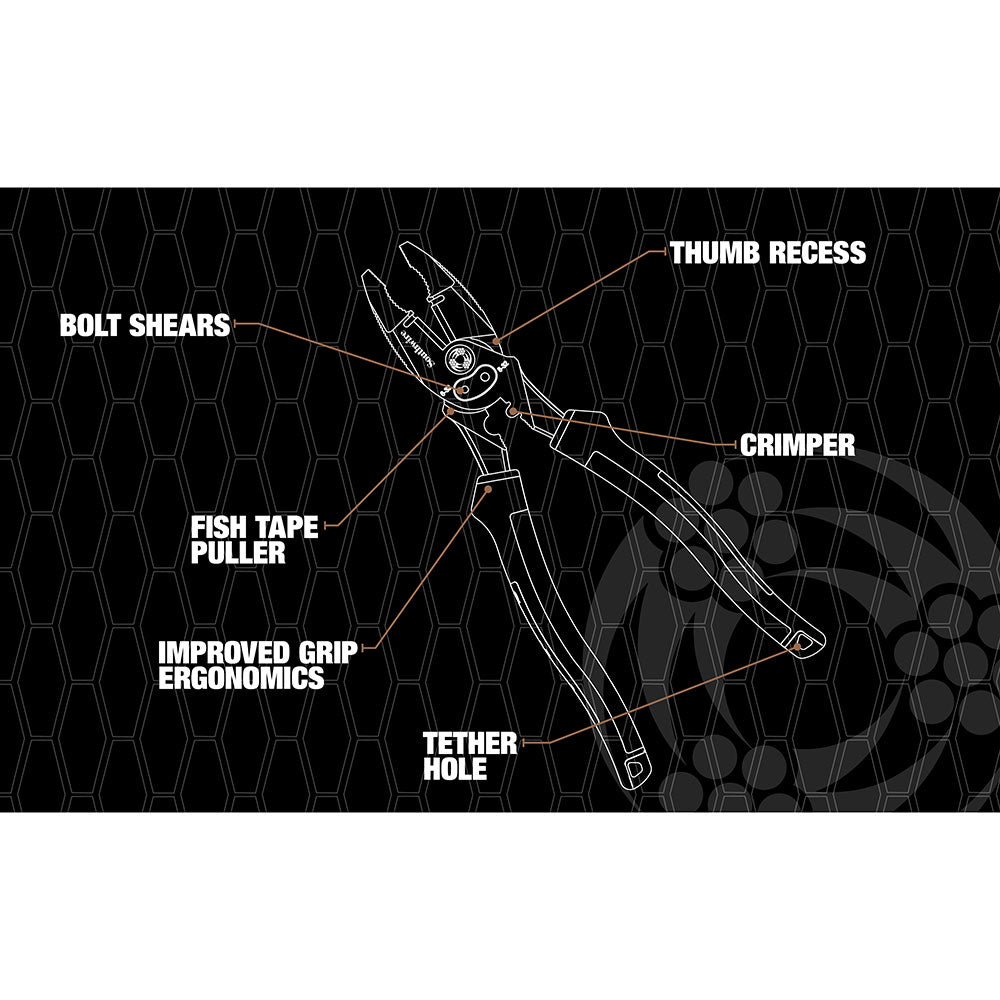 Southwire 65028901 SCP9TPCB 9" Side Cutting Combo Plier - 8