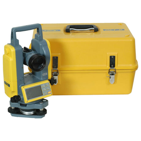 Spectra Precision Laser DET-2 Dig Elec Theodolite, 2 Sec, Dual Lcd Disp, Nimh Bat & Char, Alk Bat Pack, Lens Cover, Calibr Tool, Plumb Bob & Carry Case