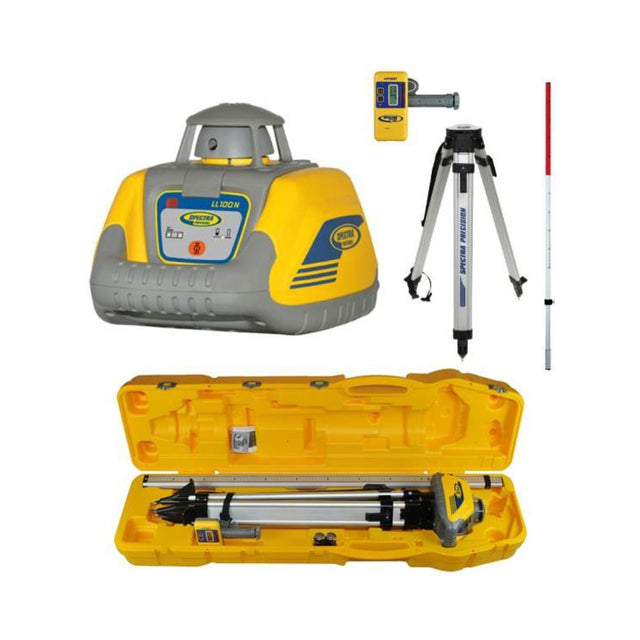 Spectra LL100N-5 Laser Level with Tripod, HR320 Receiver w/ C59 Rod Clamp