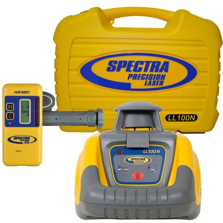 Spectra LL100N Laser Level, Self-Leveling Laser with HR320 Receiver