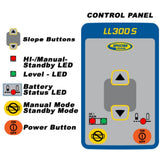 Spectra LL300S Laser Level Package with HL450 Receiver - Alkaline Batteries - 6