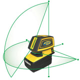 Spectra LT52G Point and Line Green Laser with Cross Line and 5 Alignment Points - 8