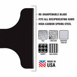 Spyder 00321 6-Inch Scraper Blade Attachment for Reciprocating Saws - 2
