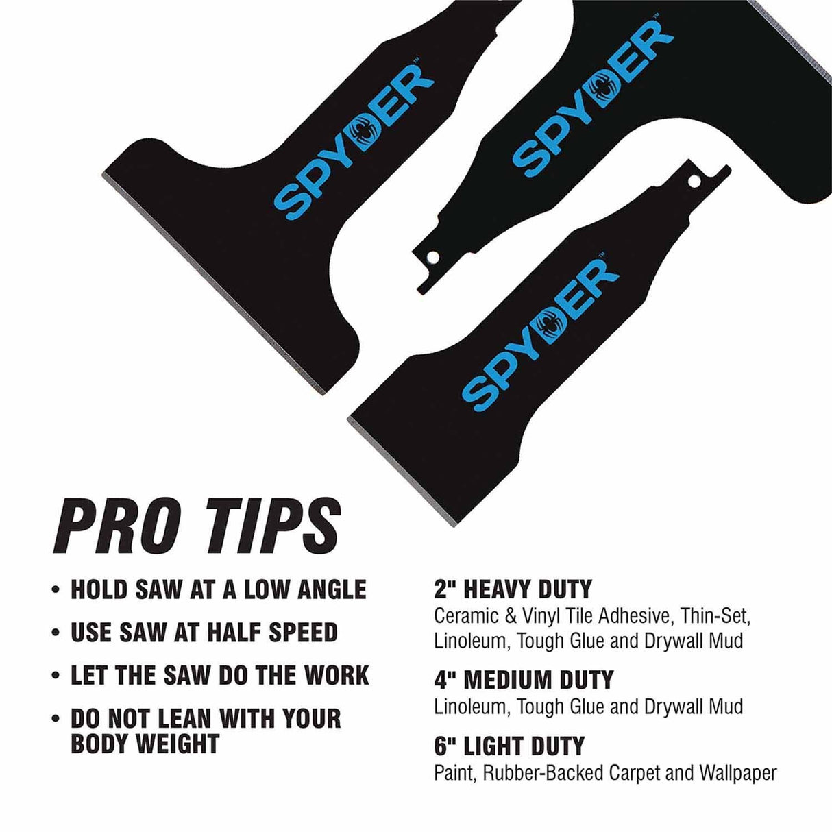 Spyder 00321 6-Inch Scraper Blade Attachment for Reciprocating Saws - 3