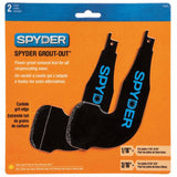 Spyder 100234 2-Piece Grout Removal Tool Set for Reciprocating Saws - 3