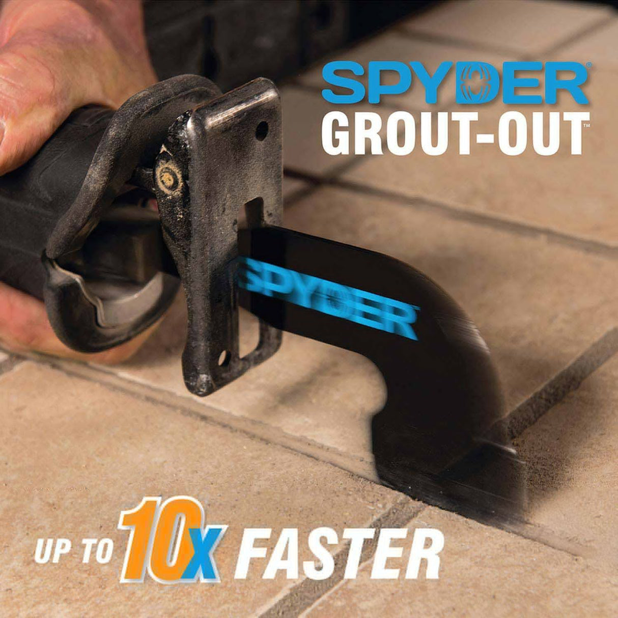 Spyder 100264 3/16 to 3/4-Inch Grout Removal Tool, Attachment for Reciprocating Saws - 4