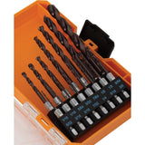 Spyder 100532 TetraClad 1/4" Hex Shank Drill Bit Set for Metal Wood PVC (15 Piece Set) - 3