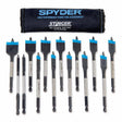 Spyder 11001 14-Piece Assorted Woodboring Spade Bit Set