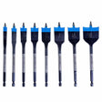 Spyder 11026 8-Piece Assorted Woodboring Spade Bit Set (3/8, 1/2, 5/8, 3/4, 7/8, 1, 1-1/8, 1-1/2-Inch)
