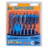 Spyder 11026 8-Piece Assorted Woodboring Spade Bit Set (3/8, 1/2, 5/8, 3/4, 7/8, 1, 1-1/8, 1-1/2-Inch) - 2