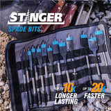 Spyder 11026 8-Piece Assorted Woodboring Spade Bit Set (3/8, 1/2, 5/8, 3/4, 7/8, 1, 1-1/8, 1-1/2-Inch) - 6