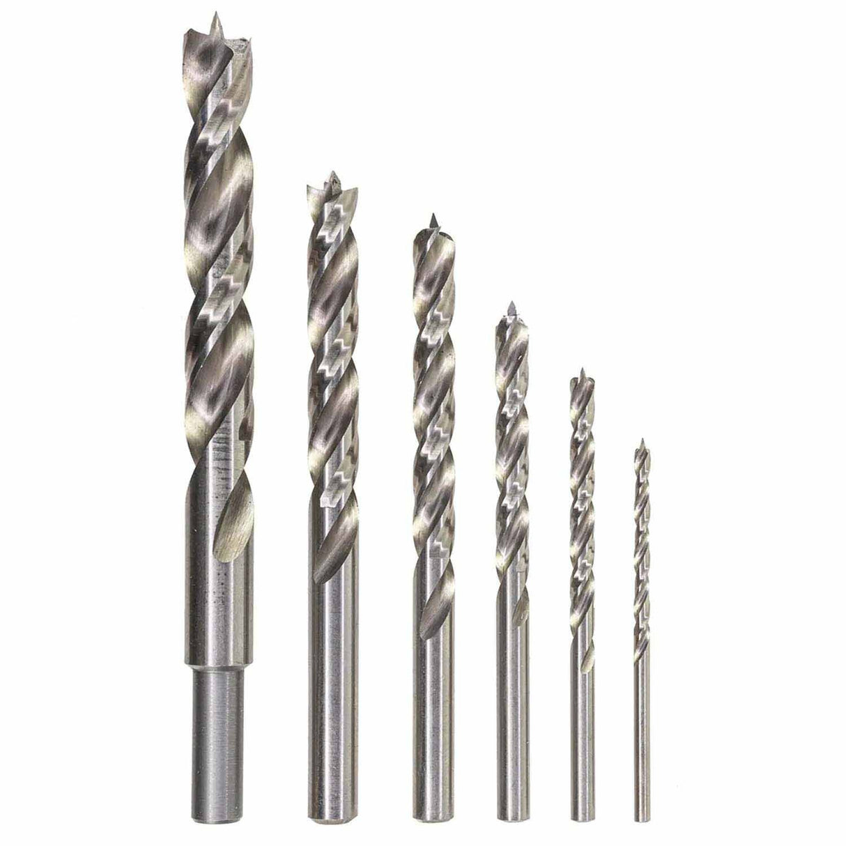 Spyder 11035 6-Piece Assorted Brad Point Twist Drill Bit Set (1/8, 3/16, 1/4, 5/16, 3/8, 1/2-Inch)